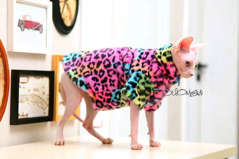 Sphynx Hairless Cats Coat, Winter Warm Jumper for Bambino, Devon Rex Sphynx Cat Clothes