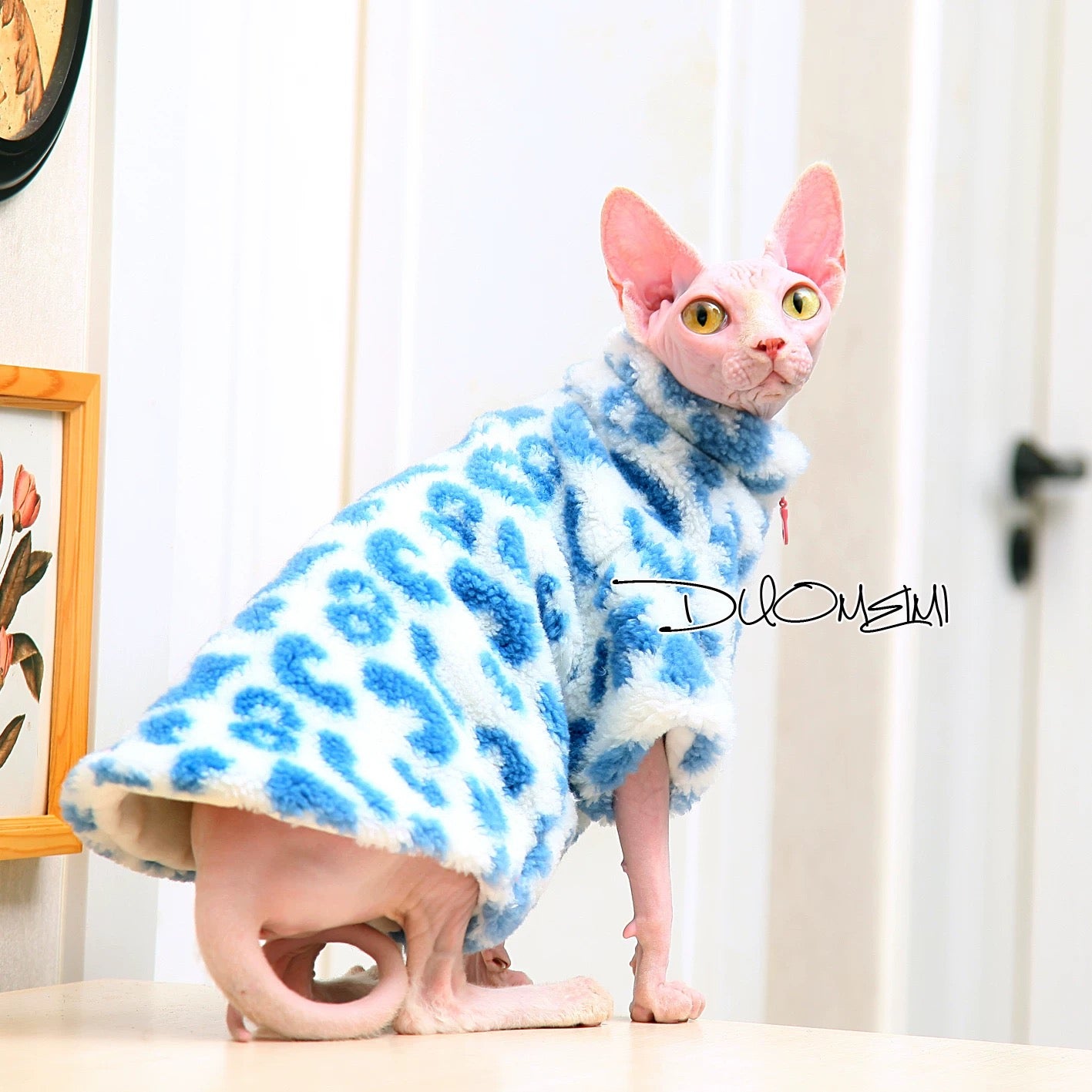 Sphynx Hairless Cats Coat, Winter Warm Jumper for Bambino, Devon Rex Sphynx Cat Clothes