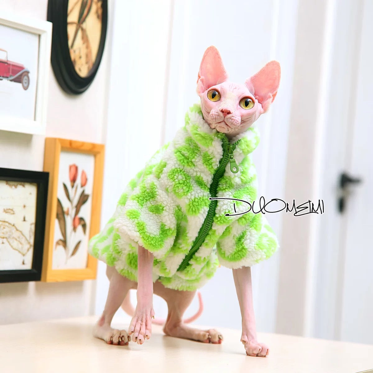 Sphynx Hairless Cats Coat, Winter Warm Jumper for Bambino, Devon Rex Sphynx Cat Clothes