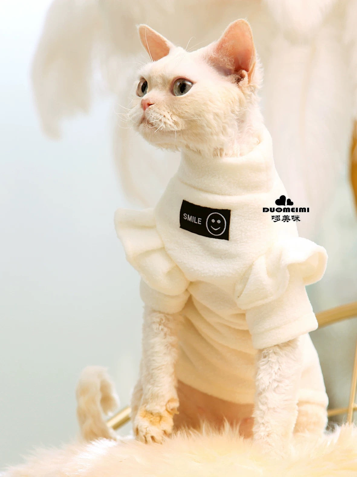 6 Colors Sphynx Hairless Cats Sweatshirt, Winter Warm Jumper for Bambino, Devon Rex Sphynx Cat Clothes